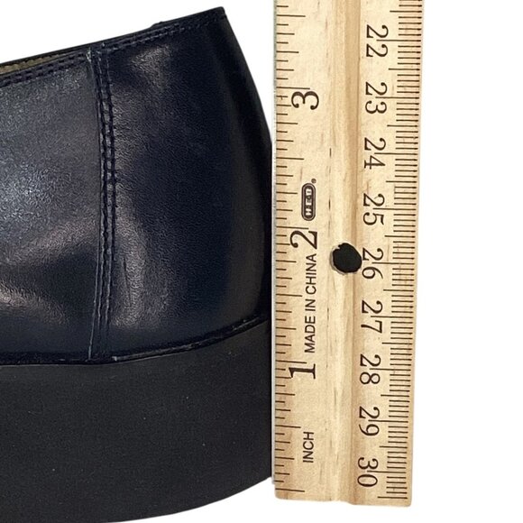 Salvatore Ferragamo Navy Leather Loafers w/ Ferragamo logo buckle Size 10 / 4A - Picture 9 of 10